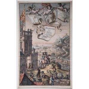 Wenzel Hollar. Frontispiece Of Britannia By John Ogilby - 1675.