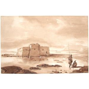 Henri Rolland 1897 - 1941. Pair Of Orientalist Landscapes In Wash.