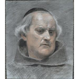 French School, 18th Century. Portrait Of A Canon.