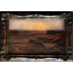 19th Century School. Landscape At Twilight.