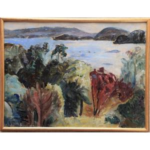 Henry Arntzen 1885 - 1957. River Landscape.