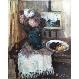 Marguerite De Backer. 1882 - 1968. Still Life With Flowers.