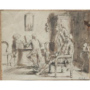 Northern School Of The XIXth. Private Harpsichord Concert.