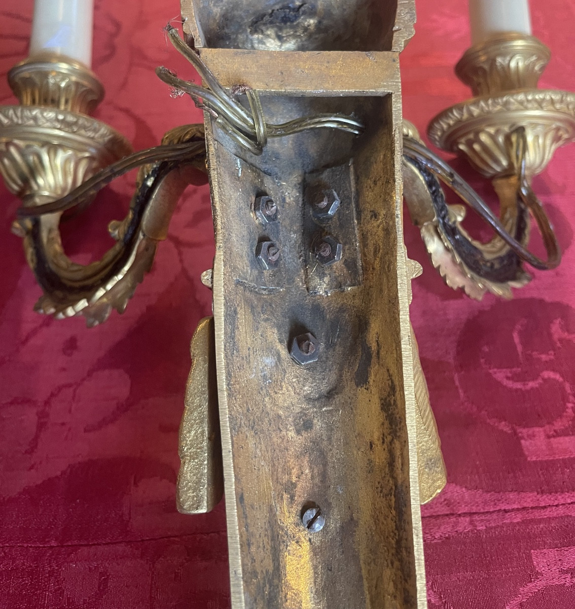 Coppia di applique Louis XVI-photo-1