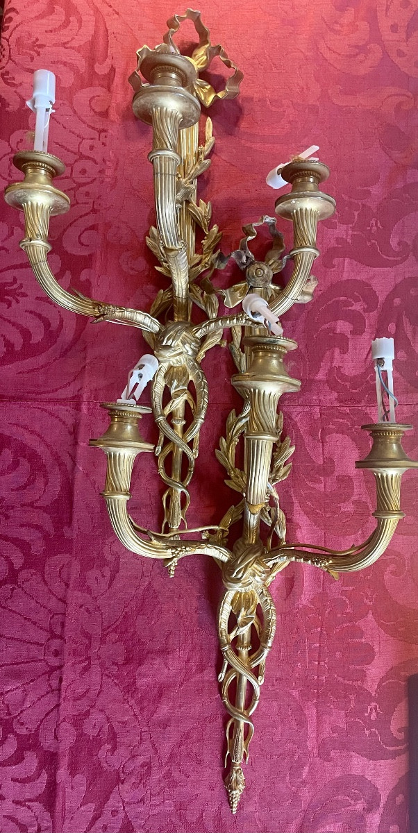 Coppia di applique Luigi XVI-photo-2