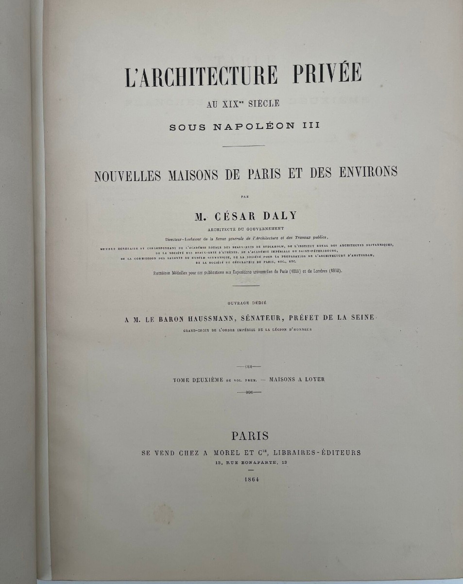 3 libri architetura césar Daly 1864-photo-3