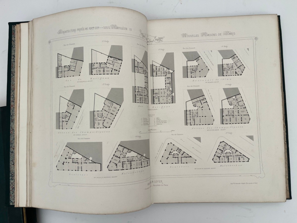 3 libri architetura césar Daly 1864-photo-2