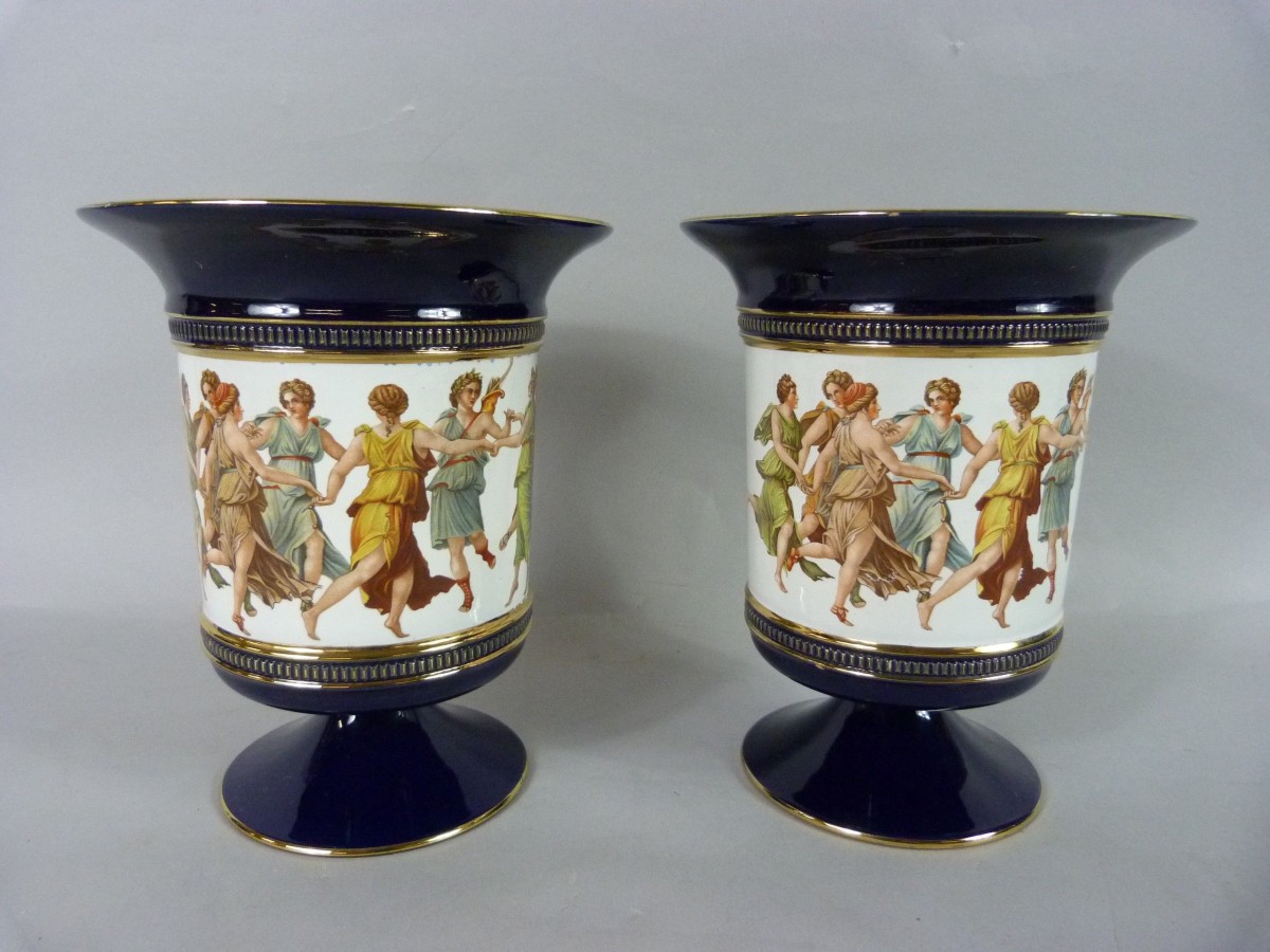 Coppia di vasi porcellana