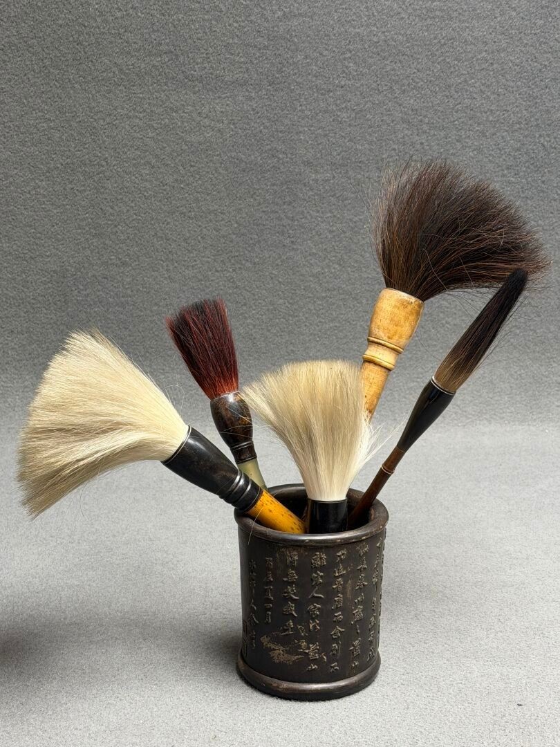 Vaso per pennelli cinese 