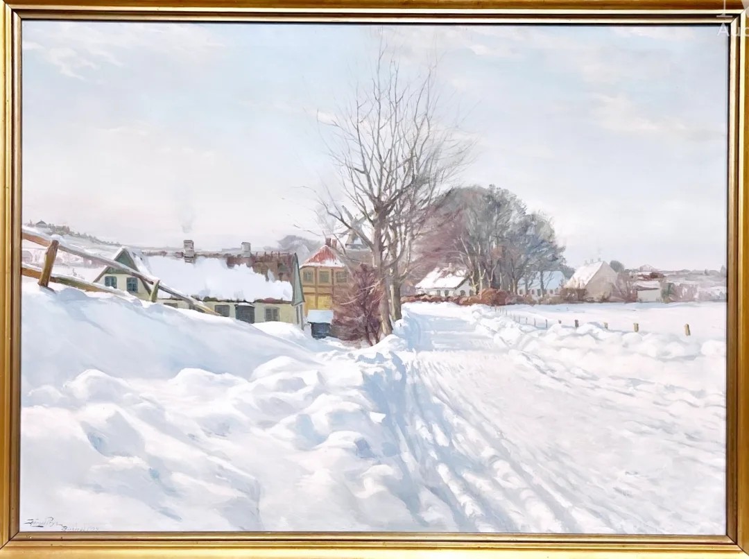 Passaggio innevato in Danimarca