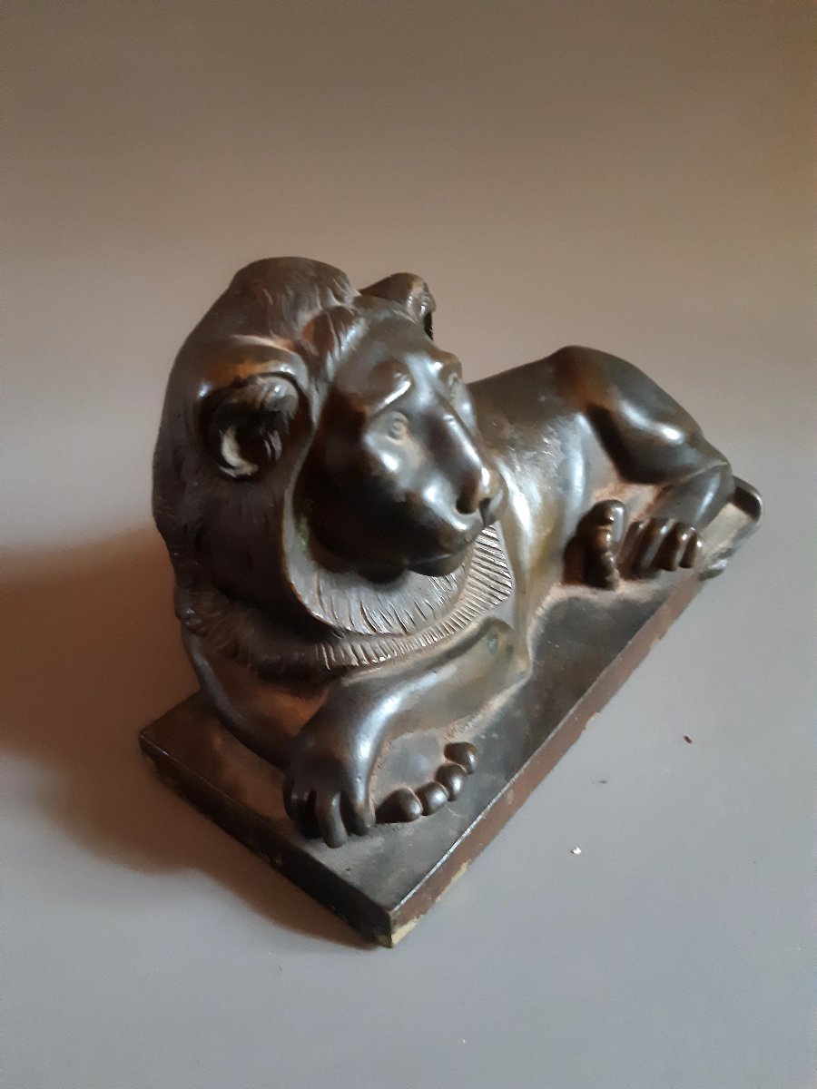 Leone in bronzo impero-photo-2