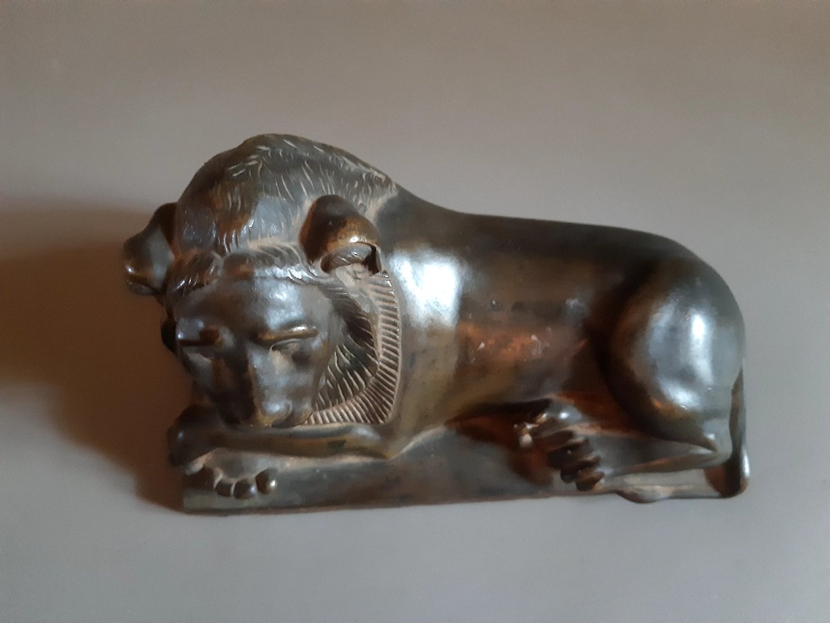 Leone in bronzo impero-photo-3
