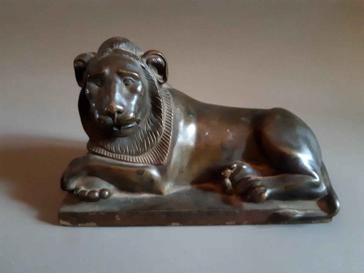 Leone in bronzo impero