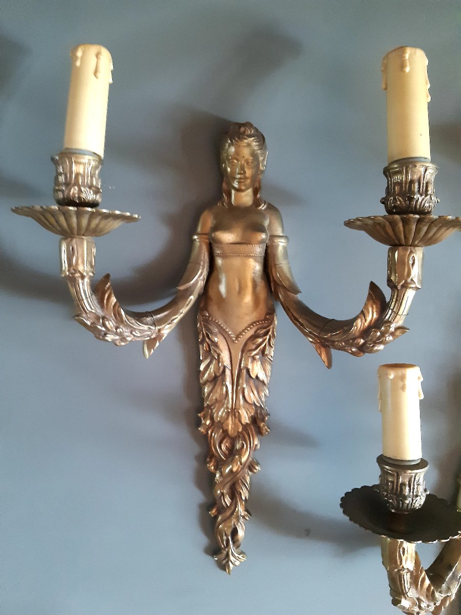 4 applique luigi 16 bronzo dorato-photo-3