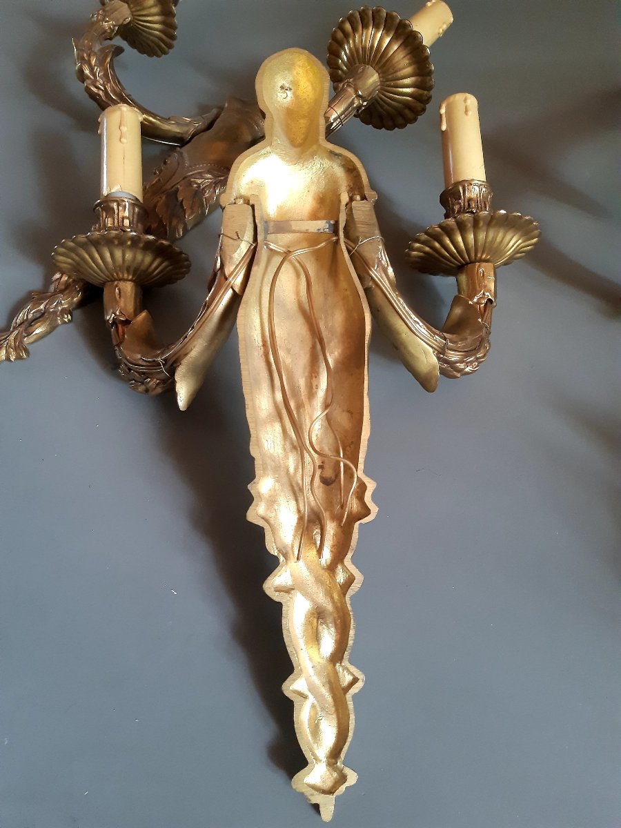 4 applique luigi 16 bronzo dorato-photo-4