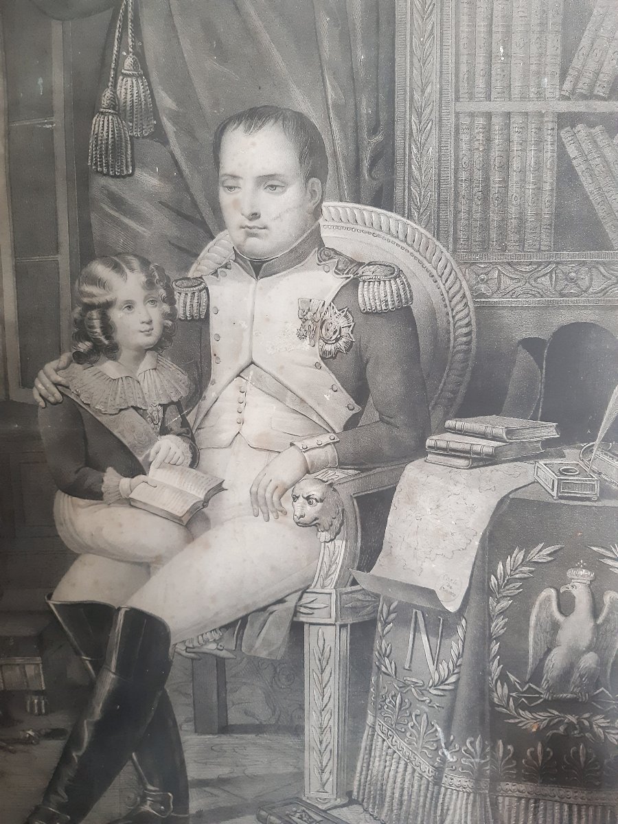 Napoleone et su figlio 