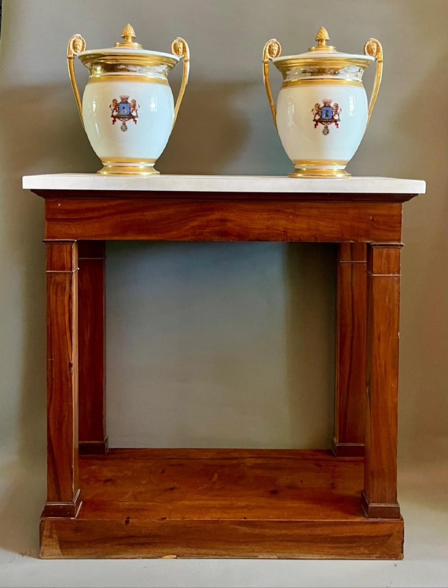 Console impero mogano