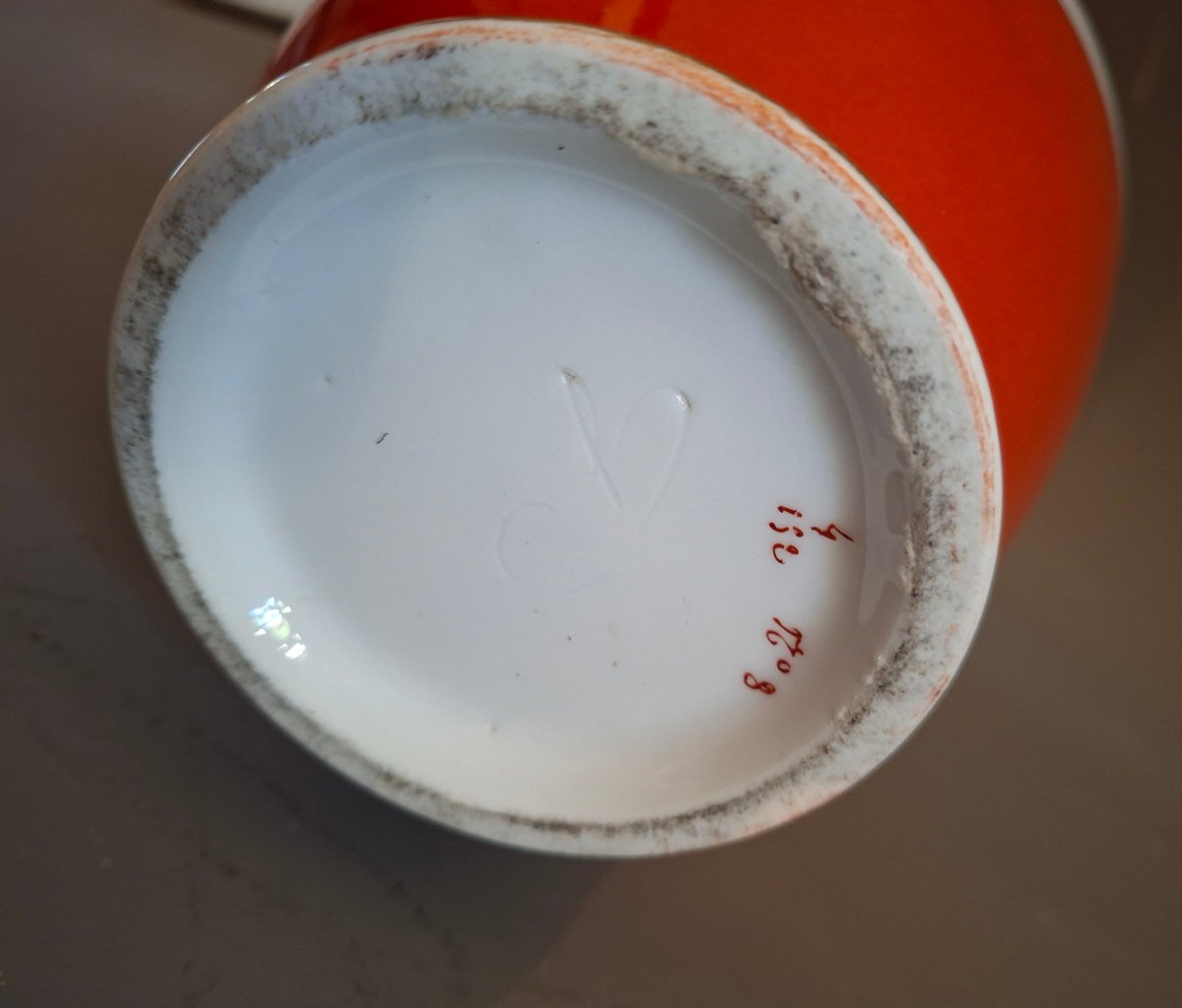 Vaso di porcellana neoclassico-photo-1