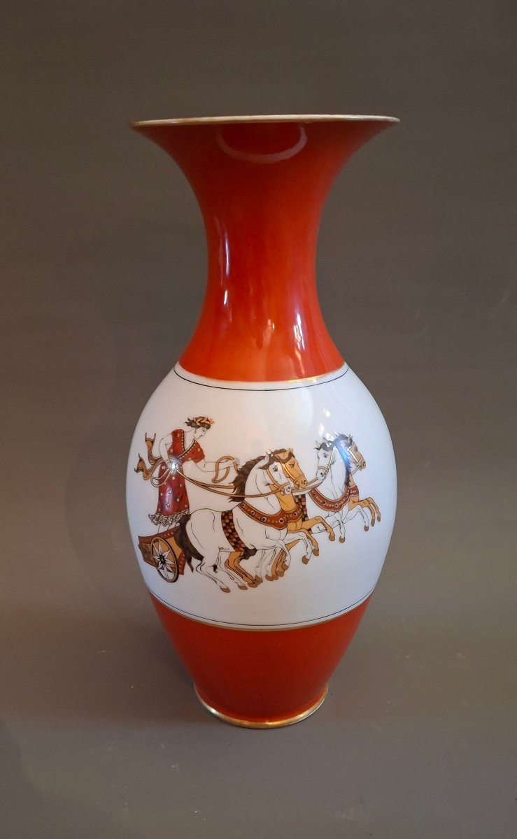 Vaso di porcellana neoclassico