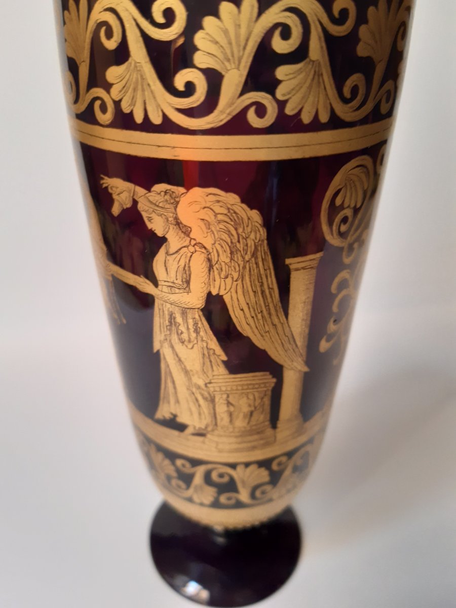 Venise, Vase Forme Antique Murano 19eme