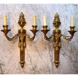 Coppia di applique Louis XVI