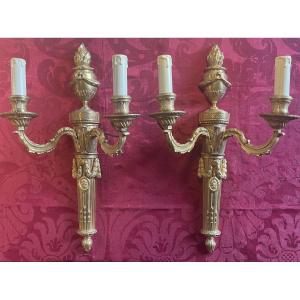 Coppia di applique Louis XVI