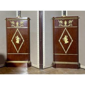 Coppia di colonne impero