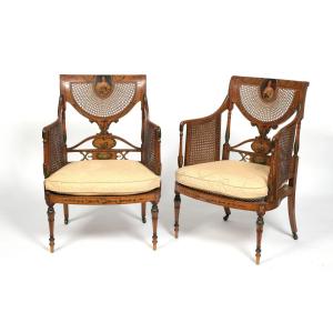 Coppia di poltrone inglese 800'