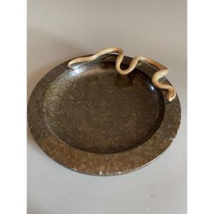 Piatto serpentine Art Deco