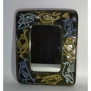Lisa Larson Ceramic Mirror