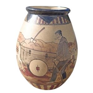 Ciboure Ve Basque Cowherd Vase 