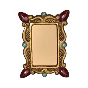Marc Roussel / Vallauris Enamelled Ceramic Mirror 