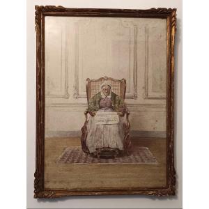 Watercolor Painting By Henri Duhem