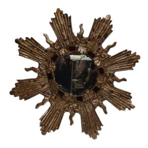 Sunburst Mirror In Lead By Irena Jaworska 