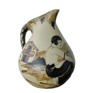 Ciboure Pitcher By étienne Vilotte / Art Deco 