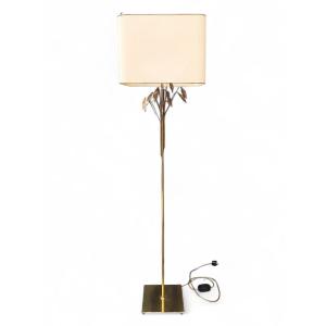 Bay Leaf Floor Lamp In The Style Of Maison Charles