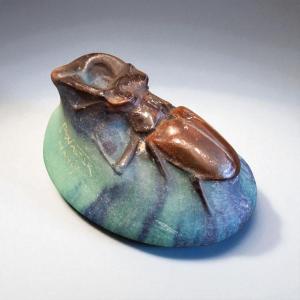 Beetle Paperweight - Amalric Walter