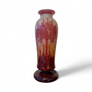 French Charder Glass Vase
