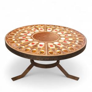 Ceramic Coffee Table By Raymond Corroyez