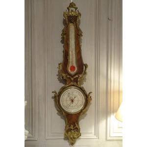 L XV Style Thermometer Barometer, XIX Th