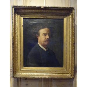 Chrétien Auguste-clément (1835-1913), Oil On Canvas, Self-portrait
