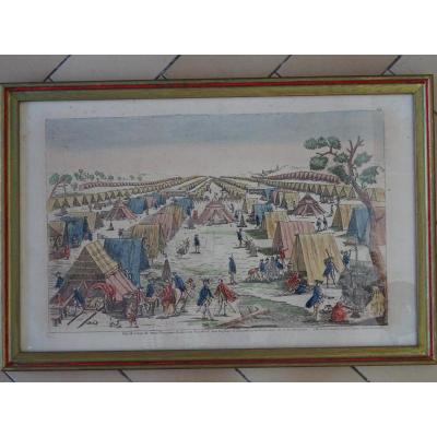 View Of The Prussian Army Camp In Pomerania