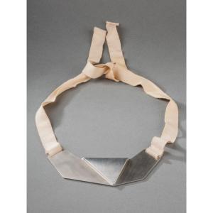 70's Necklace - Folded Metal Work