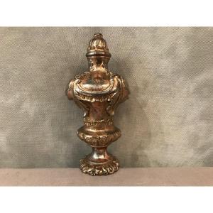 19th Century Golden Cast Iron Stair Knob