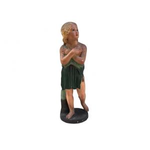 Decorative Plaster Statue Of A Woman Circa 1930