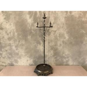 19th Century Iron And Cast Iron Fireplace Servant