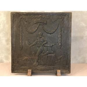 Old Fireplace Plate From The Late 18th Century