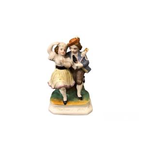 Small Group In German Porcelain From The 19th Century  