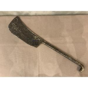 Wrought Iron Chopper From 18th Century Popular Art Objects.