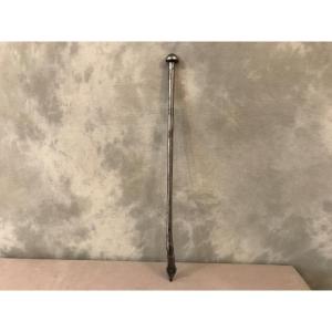 Poker, Wrought Iron Fireplace Pic From 18th Century